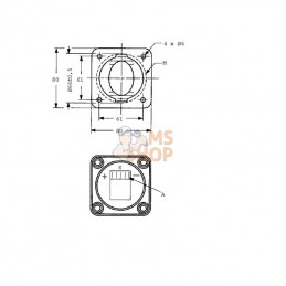 PVREL155U2600; DANFOSS; Couvercle PVREL 155U2600; pièce detachée