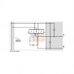 PVG32157B2001; DANFOSS; Clapet d'aspiration PVLA63 15; pièce detachée