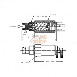 CP2101B0AC; DANFOSS; Régulateur de pression cart.; pièce detachée
