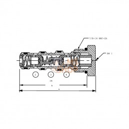 CP3401B044; DANFOSS; Diviseur de débit cartouche; pièce detachée