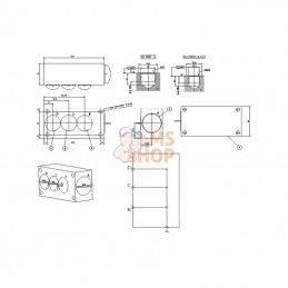 KRVB003; DANFOSS; Bloc de retour 3x3/4" 1x1"; pièce detachée