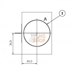 KRVB003; DANFOSS; Bloc de retour 3x3/4" 1x1"; pièce detachée