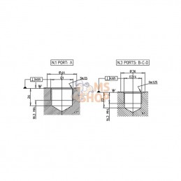 KRVB003; DANFOSS; Bloc de retour 3x3/4" 1x1"; pièce detachée