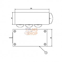 KRVB003; DANFOSS; Bloc de retour 3x3/4" 1x1"; pièce detachée