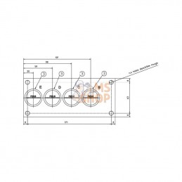 KRVB004; DANFOSS; Bloc de retour 4x3/4" 1x1"1/2; pièce detachée