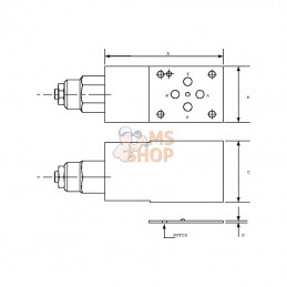 CB10HVM03005; DANFOSS; Valve d'équilibrage CB10HV1B1E100B00 NG06; pièce detachée