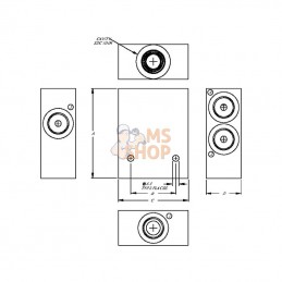CP9104A06M; DANFOSS; Carter en aluminium SDC10-4 -A; pièce detachée