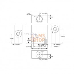 CP9063A06ANCS; DANFOSS; Boîtier en aluminium NCS 06/3 3/8; pièce detachée