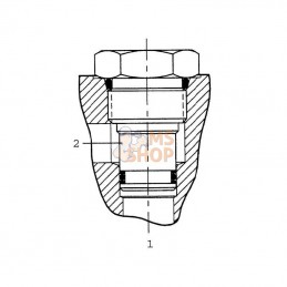 CP93122B0; DANFOSS; Bouchon de frem. 2 série 12; pièce detachée