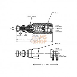 CP2408B0ED; DANFOSS; Soupape de séquence cartouche; pièce detachée