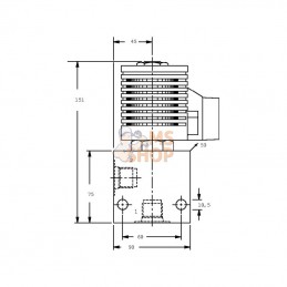 CP5023002; DANFOSS; Clapet 2/2 NC 24 volt 1"; pièce detachée