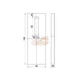 RLQ283KR; KRAMP; Grattoir plastique Kramp; pièce detachée