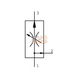 VRC12M100; DANFOSS; Régulateur de débit cartouche 3 voies; pièce detachée
