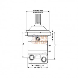 TMT630151Z3015; DANFOSS; Moteur orbital TMT630; pièce detachée