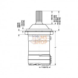 TMT630151Z3015; DANFOSS; Moteur orbital TMT630; pièce detachée