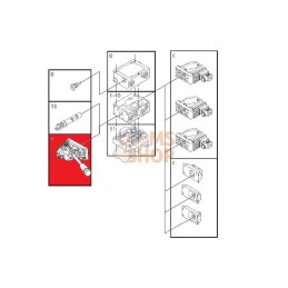 PVG3211077262; DANFOSS; Poignée M8 PVG32 11077262; pièce detachée