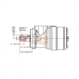 OMR1601510213; DANFOSS; Moteur orbital; pièce detachée