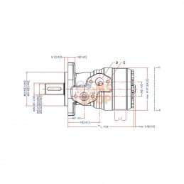 OMR1601510213; DANFOSS; Moteur orbital; pièce detachée