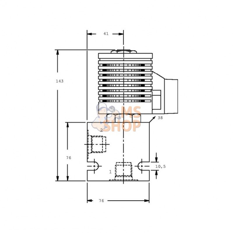 SPV12NOR002; DANFOSS; Vanne 2/2 SVP24-NCR-12D-DN-XC-B-6B; pièce detachée