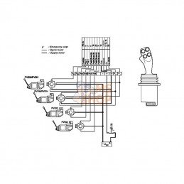 PROF162F1107; DANFOSS; Joystick Prof162F1107 (SUB-D); pièce detachée