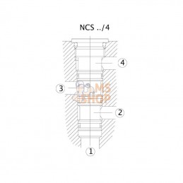 CP9122A12NCS; DANFOSS; Boîtier en aluminium NCS 12/2 3/4; pièce detachée