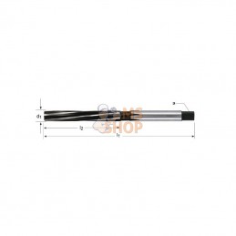B10060NG; DORMER; Alésoir à main Type B100 HSS HSCo 6mm; pièce detachée