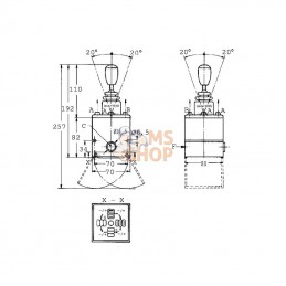 PVRES155B4210; DANFOSS; Levier PVRES 155B4210; pièce detachée