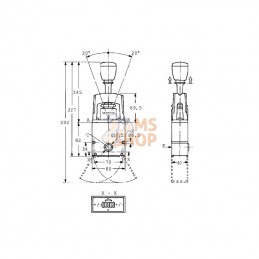 PVRES155B4210; DANFOSS; Levier PVRES 155B4210; pièce detachée