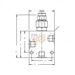 PRMP064001; DANFOSS; Clapet de réduction PRMP064EN3; pièce detachée