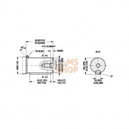 OMH500151H1016; DANFOSS; Moteur Orbit Cardan Ø35, 4-L; pièce detachée