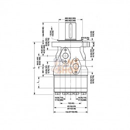 OMH500151H1016; DANFOSS; Moteur Orbit Cardan Ø35, 4-L; pièce detachée