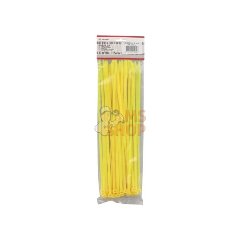 TRBL48300YEL; KRAMP; 50 serre-câbles 4,8x300mm jaune,50pcs; pièce detachée