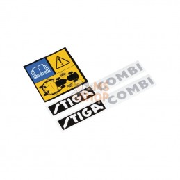 1134559401; STIGA; Kit d'autocollants Coupole 125; pièce detachée