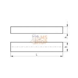 6885B101032; KRAMP; Clavette 10&nbsp;x&nbsp;10&nbsp;x&nbsp;32; pièce detachée