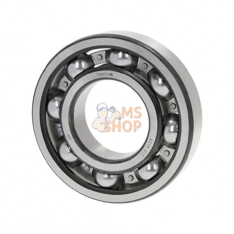 6314TIM; TIMKEN; Roulement à billes à gorge profonde 70x150x35 mm, 6314 Timken; pièce detachée 6314TIM; TIMKEN; Roulement à billes à gorge profonde 70x150x35 mm, 6314 Timken; pièce detachée
