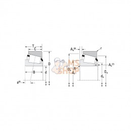 1615016282; TIMKEN; Roulements à rouleaux coniques 38,1x72x19 mm Timken; pièce detachée