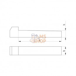 688712880; KRAMP; Clavette à talon 12 x 8 x 80; pièce detachée