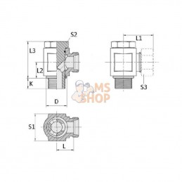 RSWV25SM33; VOSS; Coude orientable 25S-M33; pièce detachée
