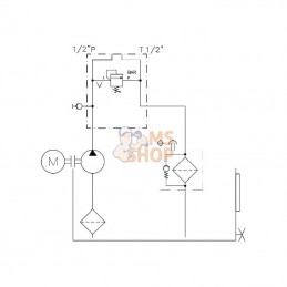 PP85C001; KRAMP; Centrale PP,70ltr,16.6cc,7.5k; pièce detachée