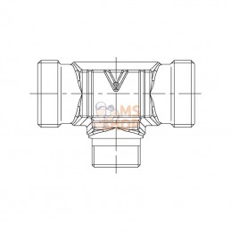 TS15158L; VOSS; Té 15L-15L-8L; pièce detachée