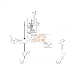 WP85A001; KRAMP; Groupe hydr. d'atelier 35 ltr-12l/min-4kW/400V; pièce detachée