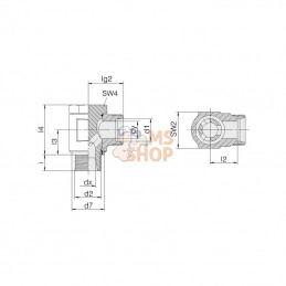 RSWS10SM16WD; VOSS; Raccord orientable 10S-M16x150; pièce detachée