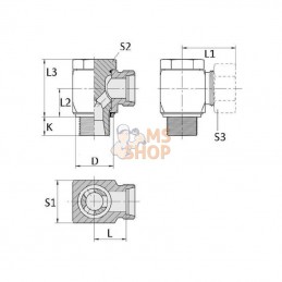 RSWS10SM16WD; VOSS; Raccord orientable 10S-M16x150; pièce detachée