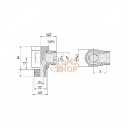 RSWS10SM16; VOSS; Raccord orientable 10S-M16x150; pièce detachée