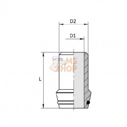 SN12; VOSS; Embout a souder 12mm X 2,5; pièce detachée