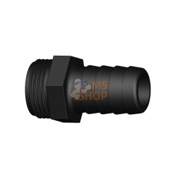 1601019013; UNBRANDED; Hose tail 13mm x M 3/4"; pièce detachée