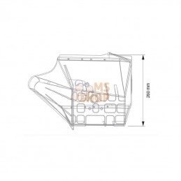944029647N; UNBRANDED; Godet grande capacité D ad CNH; pièce detachée