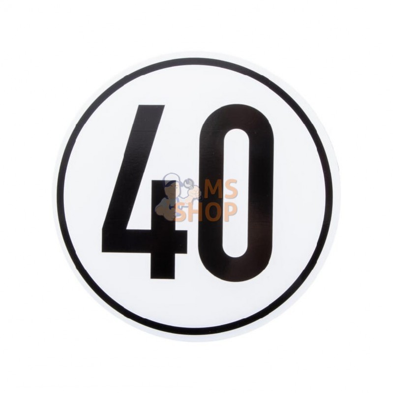BL40; UNBRANDED; Plaque 40 km type allemand; pièce detachée