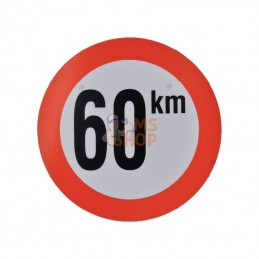 BK60; UNBRANDED; Panneau 60 km en PVC; pièce detachée