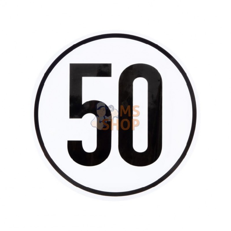 BF50; UNBRANDED; Autocollant 50 km; pièce detachée BF50; UNBRANDED; Autocollant 50 km; pièce detachée